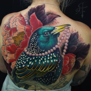 Tattoo by Antony Flemming @antonyflemming #antonyflemming #neotraditional #bird