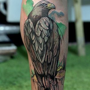 Eagle tattoo by Matty Nox #MattyNox #watercolor #eagle