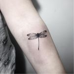 #AmandaWonderland #fineline #blackwork #minimalist #minimalista #TatuadorasDoBrasil #libélula #dragonfly