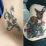 Bambi tattoo by Abbie Williams. #bambi #waltdisney #disney #deer #fawn #rabbit