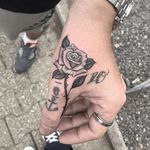 Rose Tattoo by Em Scott #rose #roses #blackandgreyrose #blackandgrey #blackandgray #fineline #finelinerose #EmScott