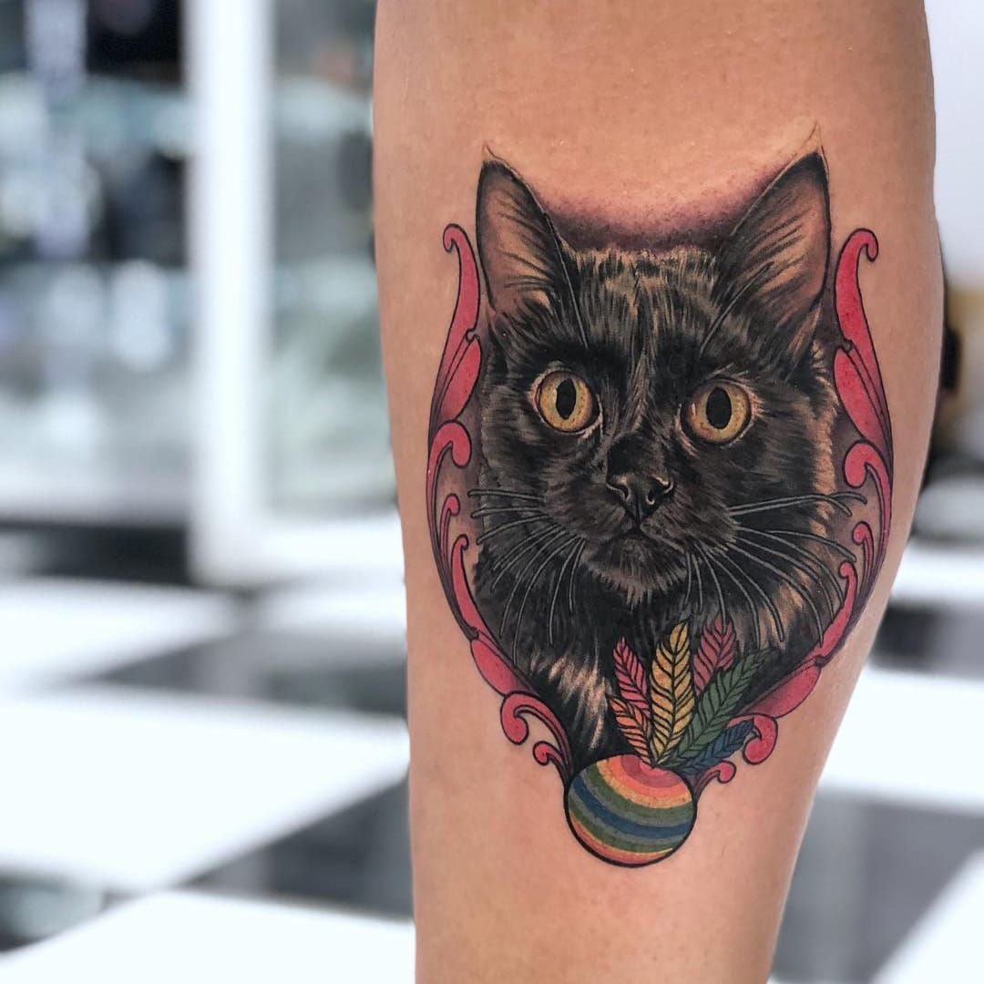 Hello Tattoo  Cat portrait  Artist hktattooying24 Done in hello tattoo location  Facebook