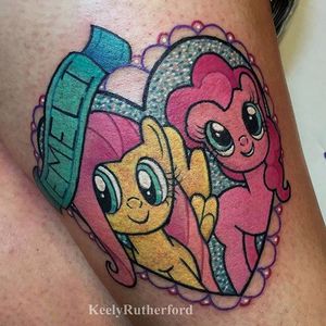 My Little Pony tattoo by Keely Rutherford. #KeelyRutherford #sparkly #mylittlepony #pony #girly #cute #childhood