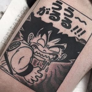 Tattoo uploaded by Luiza Siqueira • Mestre Kame e Goku #AdamPerjatel  #comics #colorido #colorful #desenho #animação #cartoon #anime #mestrekame  #kamesensei #goku #dragonball #dbz #boy #menino #homem #man • Tattoodo