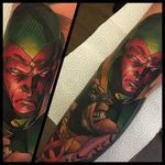 Vision Tattoo by Andy Walker #Vision #Marvel #Avengers #Comics #AndyWalker
