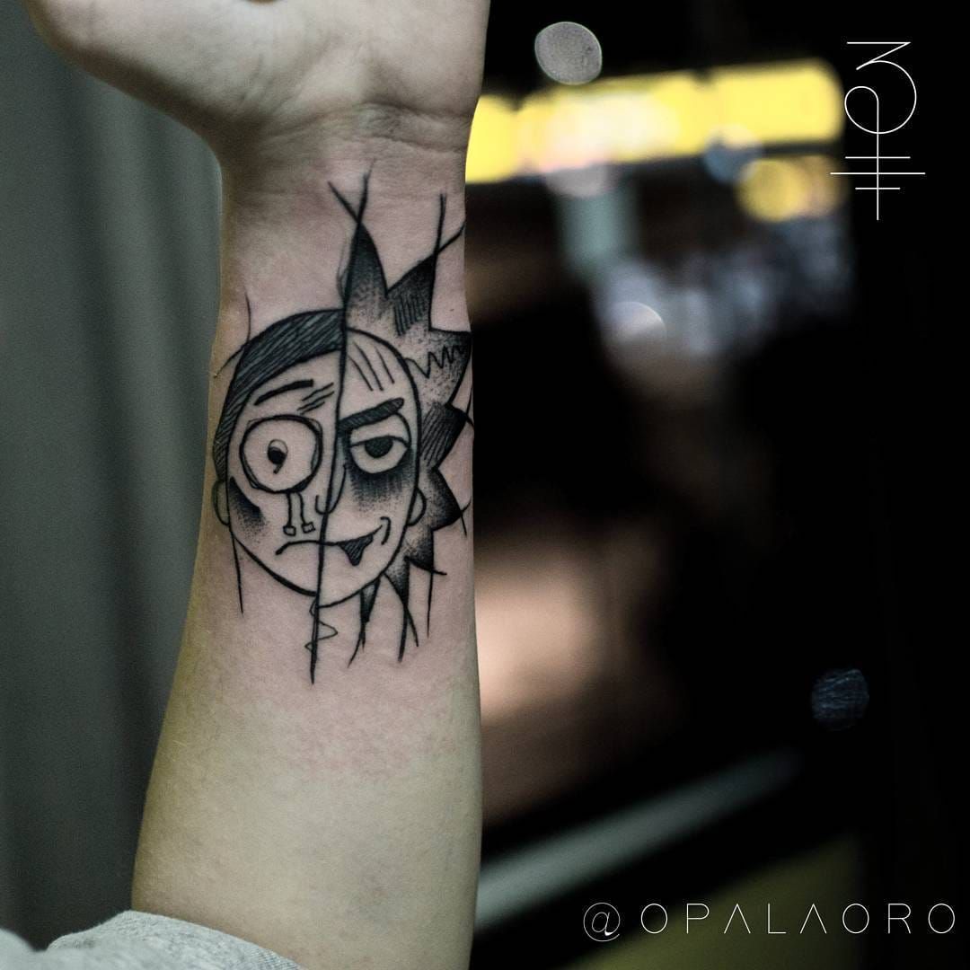 Rick  Morty friendship tattoo  Tatuagem de rick e morty Modelo tatuagem  Tatuagem casal