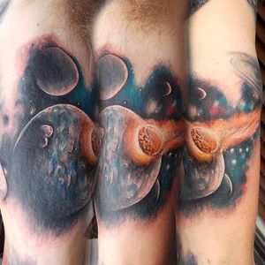 This should be our greatest collective fear. By Casi Worrall (via IG -- casi_tattoo) #casiworrall #asteroid #asteroidtattoo