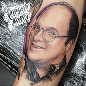 Seinfeld tattooo by Seaside Tattoo. #seinfeld #tvshow #tvseries #tv #colorrealism