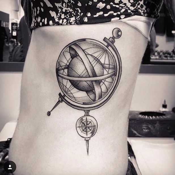 Voyage Globe Traditional Tattoo design Poster for Sale by SevenRelics   Redbubble