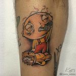 Stewie Griffin tattoo design by Kaet's Tattoo #StewieGriffin #KaetsTattoo #FamilyGuy #tvshow (Photo: Instagram)