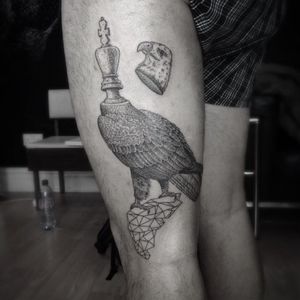 Eagle tattoo by Otto D'Ambra #OttoDAmbra #surreal #engraving #blackwork #eagle
