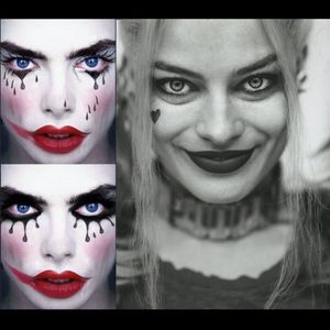 Comparison between Harley Quinn from Suicide Squad and the design art via Tina Charad. #conceptdesigns #fineart #SuicideSquad #TinaCharad