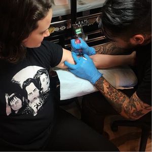 Artist at Work- Image by Katie Vidan #tattoo #tattooartist #immunesystem #AtWork