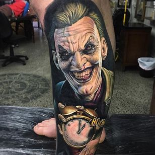 Tatuaje de Joker por Ben Kaye #joker #thejoker #realism #colorrealism #retrato #BenKaye