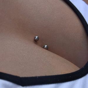 Accentuate your assets #chest #piercing
