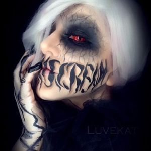 Scream by Kat (via IG-luvekat) #mua #makeupartist #halloween #spooky #halloween #KatMUA #scream