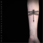 Beautiful dragonfly tattoo #dragonfly #MarcoMatarese #engraving #bw