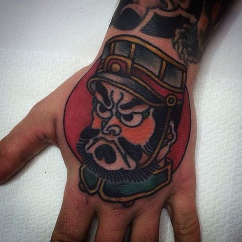 Soldier Tattoo by Koji Ichimaru #Japanese #Japanese Art #TraditionalJapanese #Japanese Artist #KojiIchimaru #hand