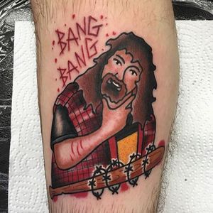 Mick Foley Tattoo by Roger Clark #mickfoley #mickfoleytattoo #wwe #wwetattoo #wrestling #wrestlingtattoo #RogerClark