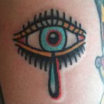 Traditional Eye Tattoo by Nate Graves #Eye #allseeingeye #traditional #oldschool #NateGraves