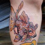 Cowfish Tattoo by Chelsea Shoneck #aquaticanimal #aquaticanimaltattoo #animaltattoo #seacreature #creativetattoos #neotraditional #neotraditionalartist #ChelseaShoneck