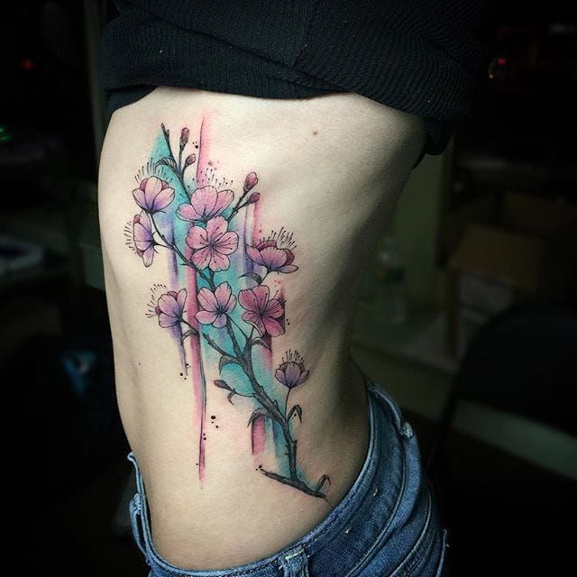 48 Cherry Blossom Tattoos That Are Way Beyond Perfect  TattooBlend