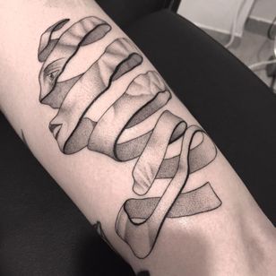 Escher tattoo by Jessica Aaron #JessicaAaron #fineline #blackandgrey #monochrome #finelineblackandgrey #escher