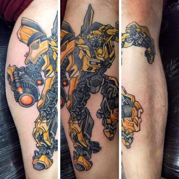 Tattoo uploaded by Luiza Siqueira  MasonStoner Transformers  transformerstattoo optimusprime bumblebee autobots decepticons  megatron  Tattoodo