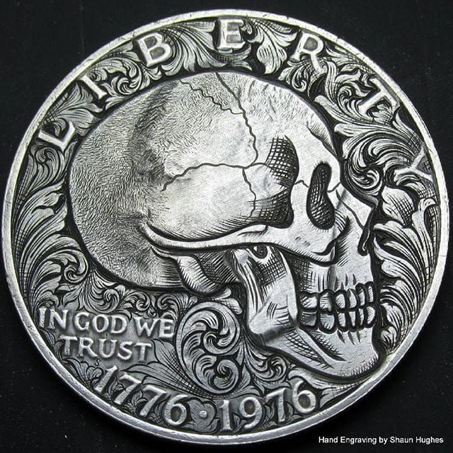 Tattoo uploaded by Robert Davies Coin Engraving by Shaun Hughes