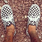 A pair of checkered Vans Eras. #Eras #kicks #sneakerheads #Vans