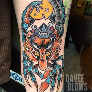 Tatuaje Heikegani por Davee Blows #heikegani #heikeganitattoo #japanesecrab #japanesecrabtattoo #japanese #crab #DaveeBlows