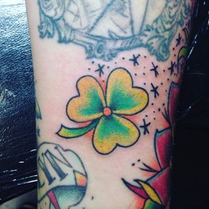 Three leaf clover tattoo by Richie Allison, photo from Instagram #richieallison #clovertattoo #RichieAllison
