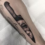 Knife Tattoo by Andy JC #knife #knifeblade #blade #abstract #michaelmyers #halloween #AndyJC