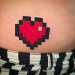 Minecraft heart tattoo by @viewfromthisguy #heart #minecraft #minecrafttattoo #gamertattoo
