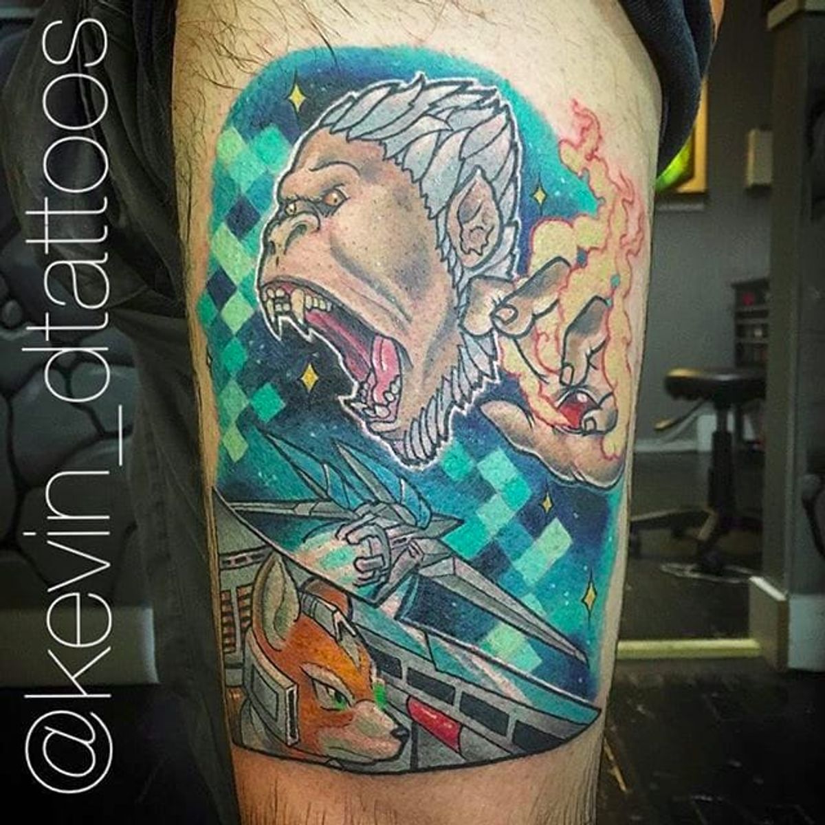 Tattoo uploaded by Tattoodo • Star Fox tattoo by Kevin Dixon (via IG