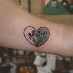 Seal heart tattoo by Woohyun Heo #WoohyunHeo #seal #love #heart (Photo: Instagram)
