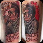 Seinfeld tattooo by Clarity Tattoo. #seinfeld #tvshow #tvseries #tv