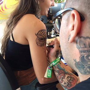 Arte por todos os lados e estilos! #Lollapalooza #tattooweek #tattoobr #music #musica #festival #tattoo