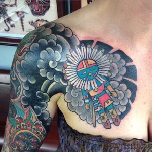 Kachina Tattoo by Sara Purr #kachinadoll #kachina #nativeamerican #nativeamericanart #nativeamericandoll #americanindian #SaraPurr