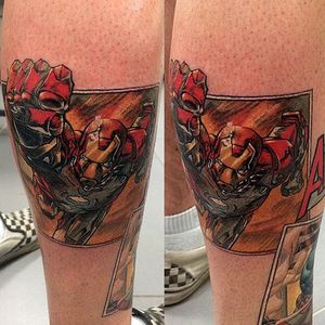 Iron Man tattoo by Jodi. #marvel #superhero #ironman #comic #movie #tonystark