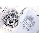 Animal skull tattoo design by Leah Sharples #LeahSharples #skull #animalskull #mandala