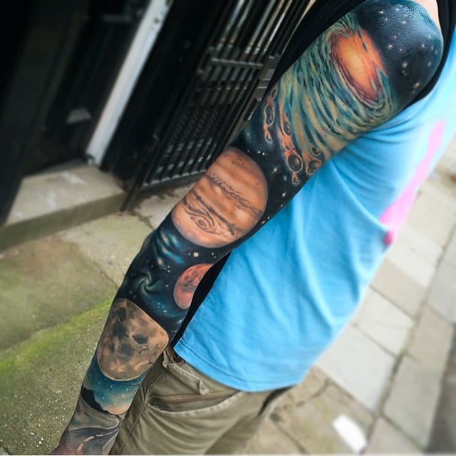 Share more than 69 space sleeve tattoo  thtantai2