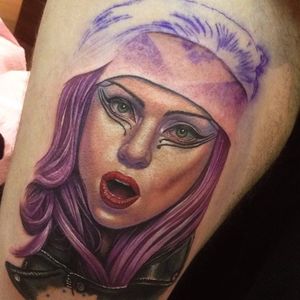 A mind-blowing portrait of Lady Gaga in progress by Steve Wimmer (IG—stevewimmer). #celebrities #LadyGaga #musicians #portraiture #realism #SteveWimmer #WIP