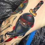 Ninja Tattoo by Alex Harris #Ninja #traditional #sword #AlexHarris
