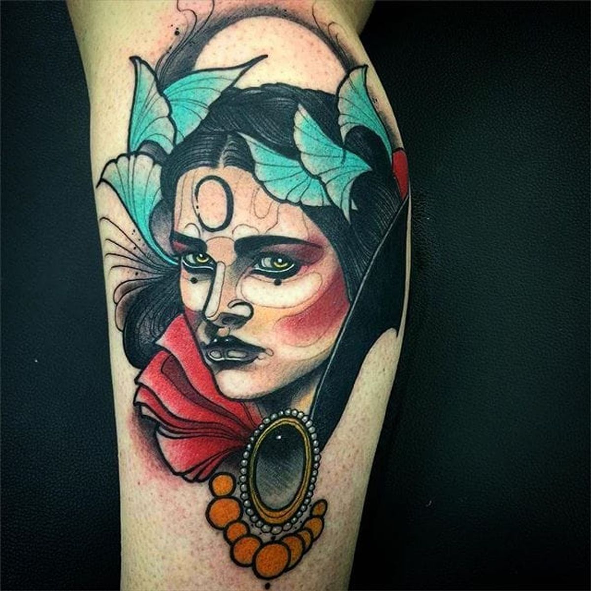 Tattoo Uploaded By Stacie Mayer Neo Trad Lady Tattoo By Jeff Snow Neotraditional Woman