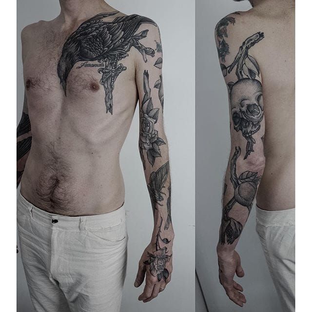 leg sleeve patchwork tattooTikTok Search