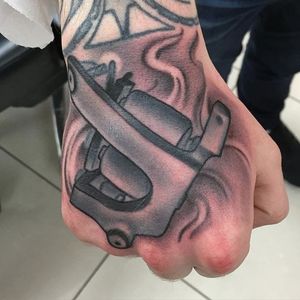 Now that's a punch! by Rob Mulligan #tattoomachine