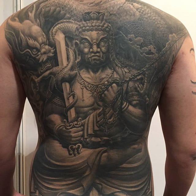 Fudo Myoo Arm Fury Of The Supreme Buddha By Mike Rubendallkings Avenue  Tattoo Long Islandm New York HighRes Stock Photo  Getty Images