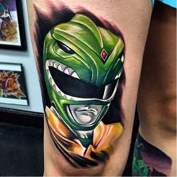 Tropical Tattoo  Power rangers tattoo done by Skully thanks for looking   Facebook