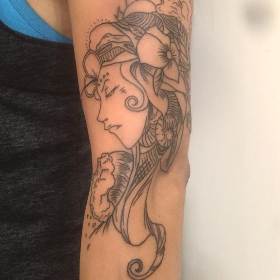 Brandon Boyd inspired tattoo sleeve finally complete   rincubus